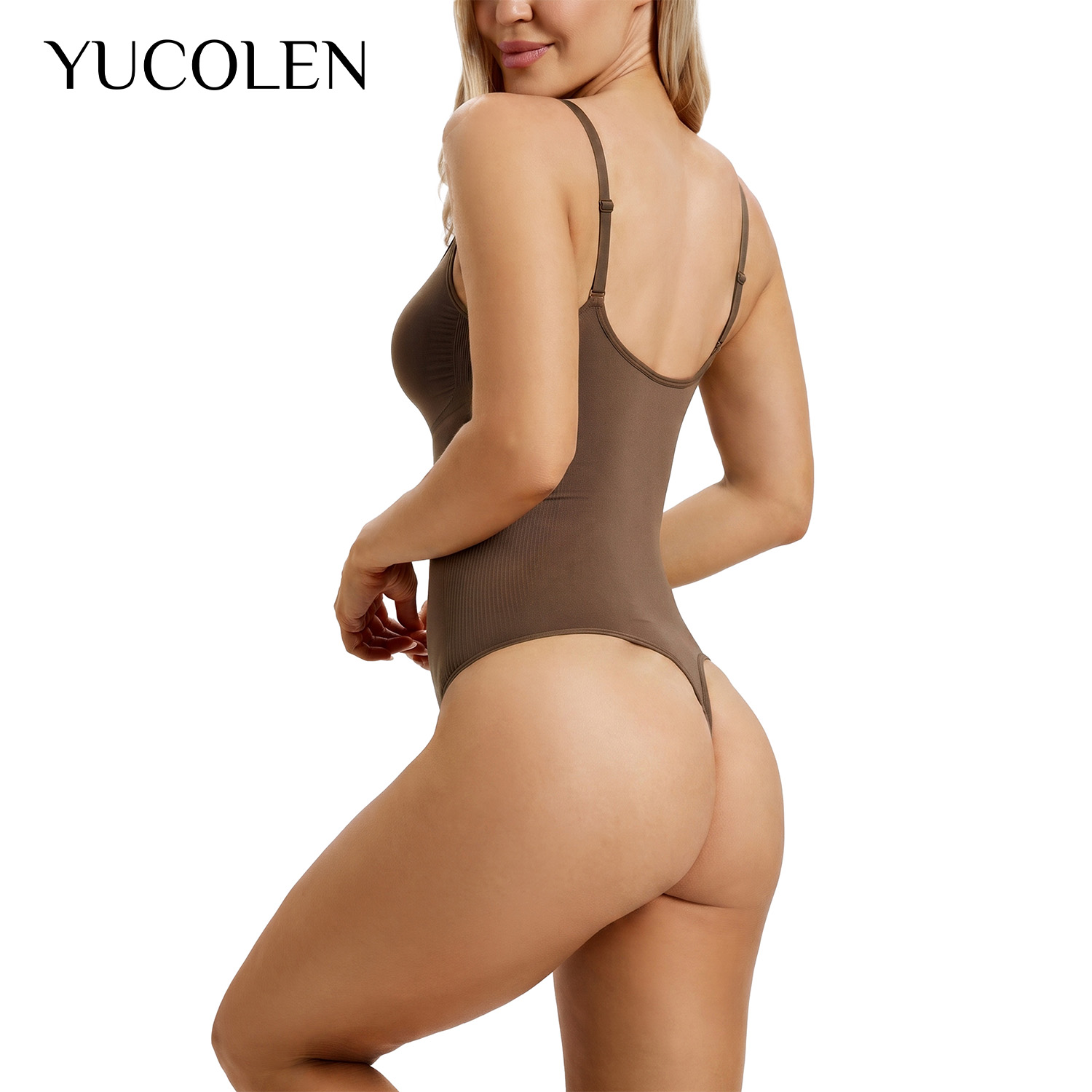YUCOLEN Women U‑Neck Thong Bod - огляд і ціна Shapewear Bodysuit Firm