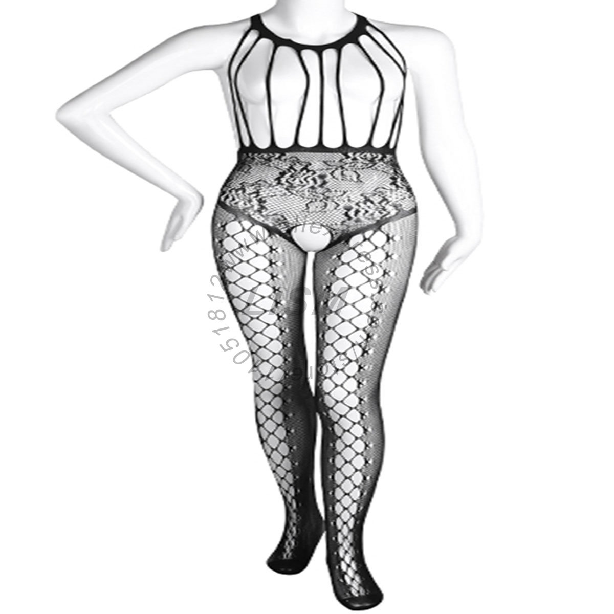 LISM Sexy Halter Cutout Open B - огляд і ціна Bodystocking Fishnet