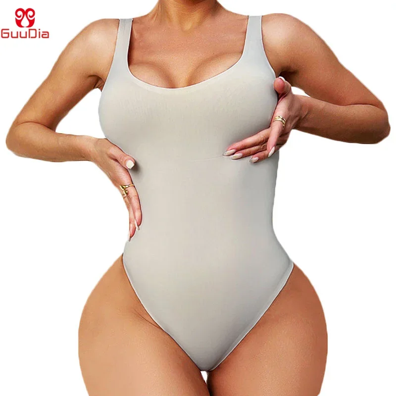 GUUDIA Sexy Thong Deep U Neck  - огляд і ціна Shapewear Bodysuit Firm