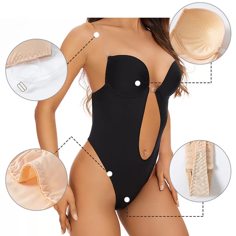 Anti Slip Glue Backless Body S - огляд і ціна Shapewear Bodysuit Firm